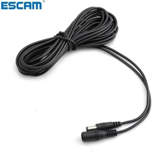5M Camera Power Extension Cord 12V DC Power Cord 5.5*2.1mm Male Female Power Adapter Extension Cable CCTV Camera Extend Wire