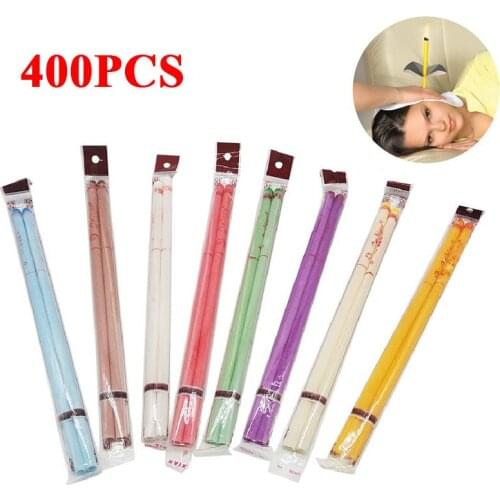 400pcs/lot Ear Candle Healthy Care Ear Treatment Ear Wax Removal Cleaner Ear Coning Treatment Indiana Therapy Fragrance Candling