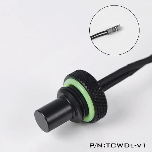 Bright silver / black / white / gold G1/4 10K temperature and temperature locks extended type TCWDL-V1