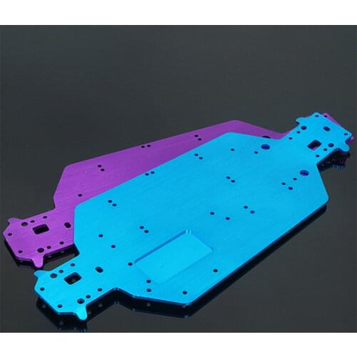 04001 6061 03601 Aluminum Alloy Metal Chassis For 1/10 Scale Models RC Car HSP 94107 94110 94115 Off-Road Truggy Truck