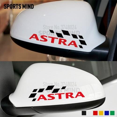 10 Pairs Vinyl Car Sticker Decal For Opel Astra H Astra G Astra J GTC OPC Accessories Rear view Mirror Car Styling