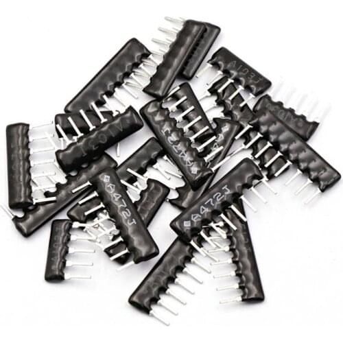 10pcs DIP exclusion Network Resistor array 9pin 100 220 330 470 510 680 1K 1.2K 1.5K 2K 2.2K 3.3K 4.7K 5.1K 5.6K 10K 100K ohm