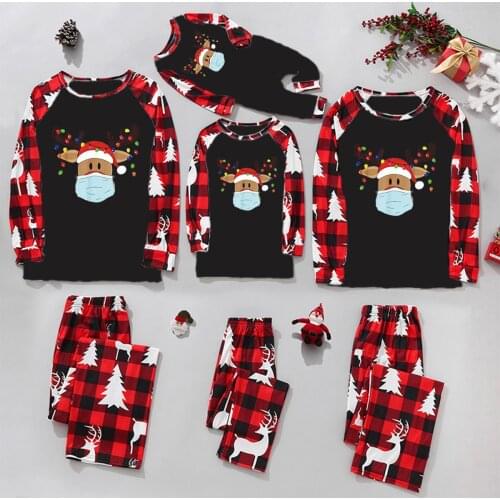 2021 Halloween Family Matching Clothes Mother Kids Homewear Christmas Pajamas Set Daddy Son Matching Outfits Nightwear Pyjamas
