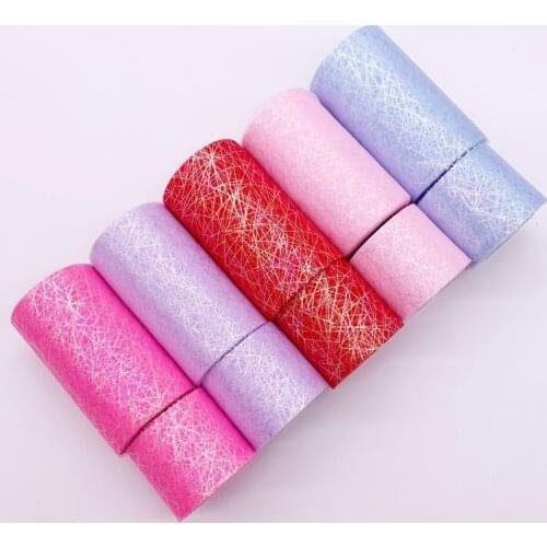 25yards IRIDESCENT Stripe Glitter Tulle Shimmer Tulle Roll Spool Tutu Bow Pom Soft Sequin Tulle DIY Wedding Birthday Decoration