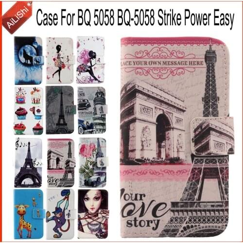 AiLiShi Factory Direct! For BQ 5058 BQ-5058 Strike Power Easy Case Flip Holder Wallet Leather Case Cover Bag 100% Special
