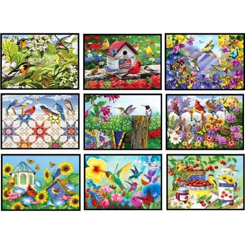 5D DIY Animal Diamond Painting Cross Stitch Kits Diamond Embroidery Full Round Square Drill Mosaic Home Decor