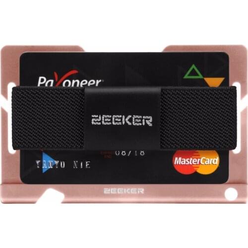ZEEKER Credit Card Holder Protector Aluminum Credit Card Wallet Slim Metal Credit Card Case for Women or Men