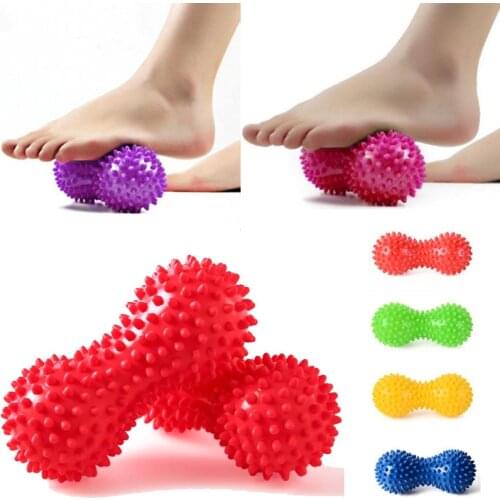 Peanut Massage Ball Fascia ball Fitness Sport Yoga Relieve Body Stress PVC Resistant Foot Spiky muscle Massager Fitness Tool