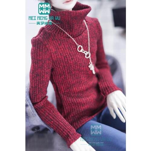 BJD accessories doll clothes fits 65--78cm 1/3 BJD uncle doll Spherical joint doll Fashion turtleneck sweater