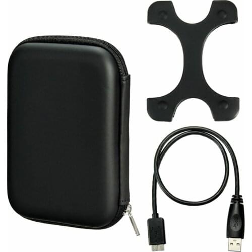 2.5'' Mobile Hard Disk Drive HDD Bag Case Box Package USB 3.0 Cable Silicone Protection Cover HDD Enclosure