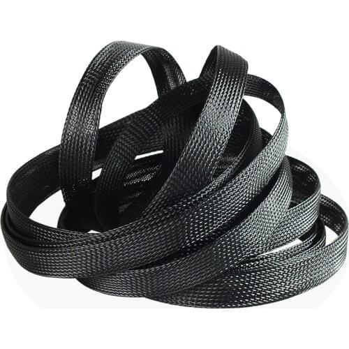 10 meters 8mm/10mm/12mm black telescopic braided hose,Snake skin network tube plant protection electromechanical wire tube