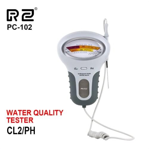 RZ CL2 PH Tester Checks Water Detector Portable Non-pollution Chlorine Digital PH Tester Spa Sensor Swimming Pool Spa Aquarium