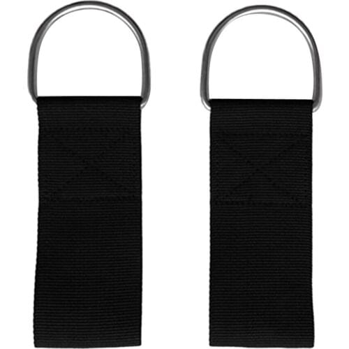 2 Pieces Heavy Duty 316 Stainless Steel Scuba Diving D Ring 5cm / 2 inch Webbing Weight Belt Loop Attachment Gear Accessories