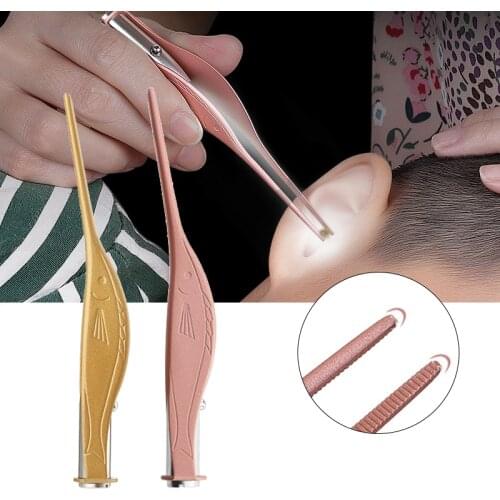 Baby Ear Cleaner Ear Wax Removal Tool Flashlight Earpick Ear Cleaning Earwax Remover Ear Curette Light Spoon with magnifier