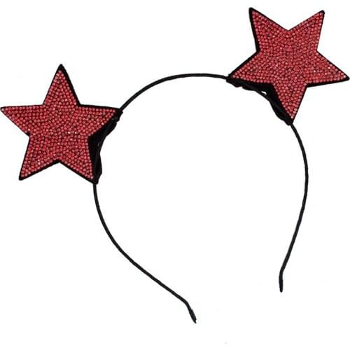 Baby Party Props five pointed star Girl Headwear Lady Stylish Headband Hair Hoop Accessories For Women Hair band Kids Head Band