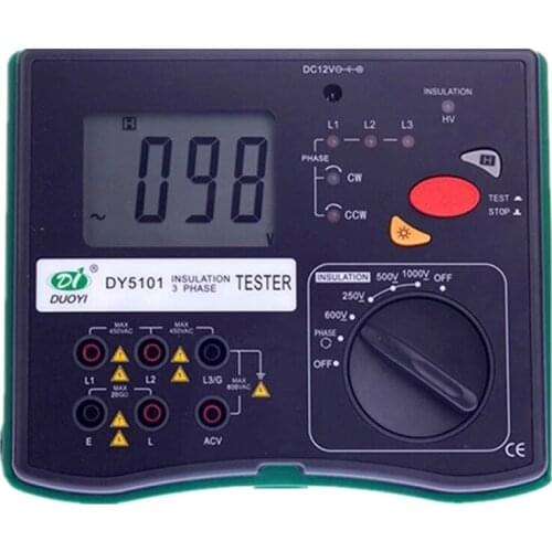 DY5101 Insulation Tester Megohmmeter 1000V