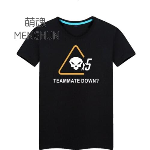 Cool game fans daily wear lycra cotton short sleeve OW t shirts REAPER teammate down t shirts OW fans gift t shirt ac735