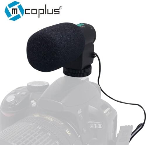 Mcoplus mini Mic-109 35mm jack Microphone On-Camera Video Recording Mic Microfone for DSLR Camera Sony Canon Nikon