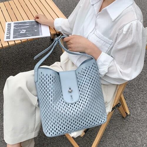 Solid Color Crossbody Bag For Women Shoulder Bag Brand Designer Totes Women Bags Luxury PU Leather Bag Bucket Bag Handbag