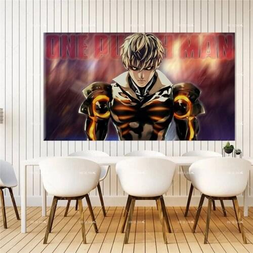 One Punch Man Digital Original Design Anime Wall Art Print Scroll Poster,50 x 70 cm,No Frame