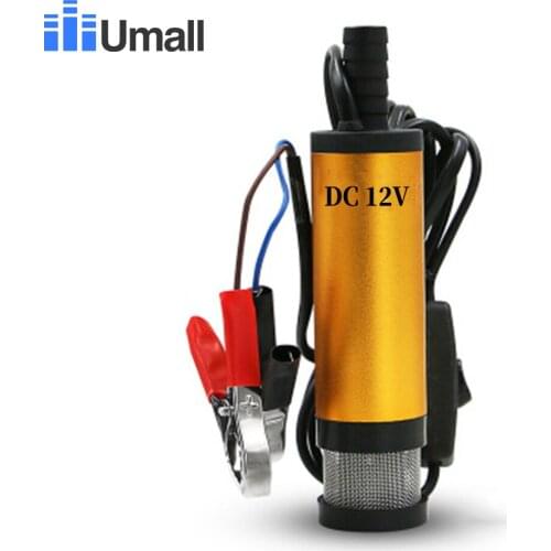Portable Mini 12V 24V DC Electric Submersible Pump For Pumping Diesel Oil Water Aluminum Alloy Shell 12L/min Fuel Transfer Pump