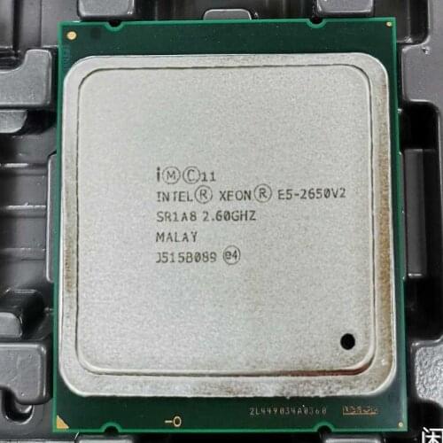 Intel Xeon Processor E5-2650 V2 E5 2650 V2 e5 2650V2 CPU 2.6 Turbo frequency 3.4 LGA 2011 Octa Core Desktop processor X79