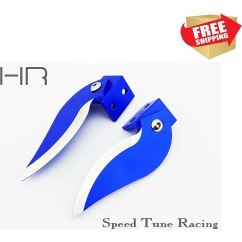 Radio control RC CNC machined adjustable aluminum turn fins for the trax Spartan boat option upgrade parts
