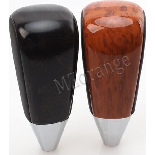 MZORANGE Automatic Transmission Gear Shift Knob For Toyota LC200 Land Cruiser 2008-2011 2012 2013 2014 2015 peach wood Leather