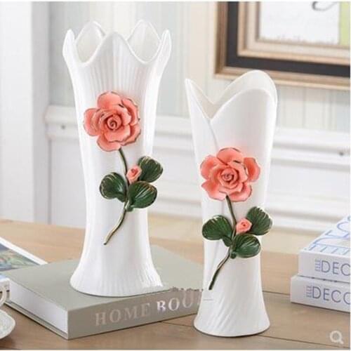 Modern creative carved ceramic vases, home office restaurant bar table decorations, Christmas wedding decoration gifts