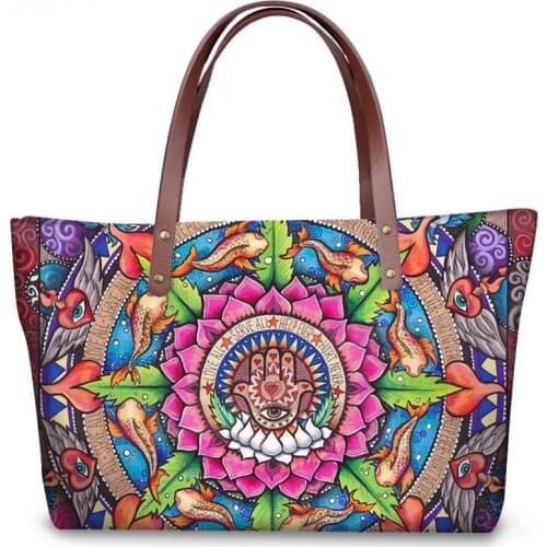 INJERSDESIGNS Luxury Handbags Fashion Tote Bags Girl Handbag Trendy Hamesh Hand Print Womens Bag Shoulder Bags For Women Bolsa