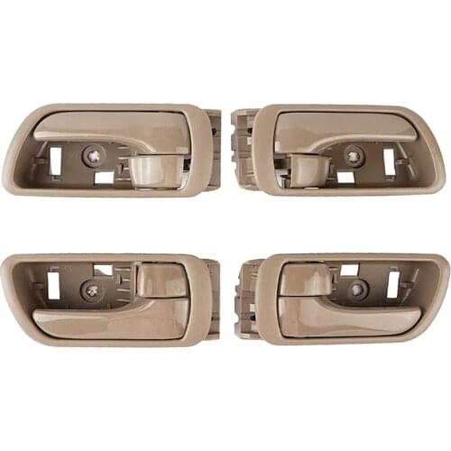 Interior Front Rear Door Handles Driver Passenger Side Pair for Toyota Camry 2002-2006 69205-33040 69206-33040, 4 Pack