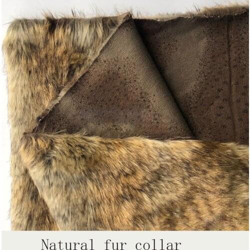 Faux fur natural color fur collar home textile blanket fabric imitation raccoon fur