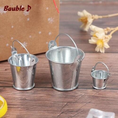 WOADA Simulation Water Bucket 1/12 1/6 Fairy Home Kitchen Pretnd Play Game Doll house Miniature Dollhouse Accessories