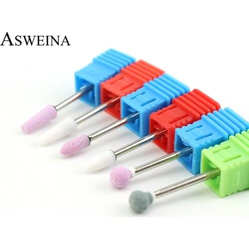 1pc Diamond Nail Drill Bit Corundum Cuticle Clean Rotary Milling Cutter Machine Bits Apparatus for Manicure Accessories Tools