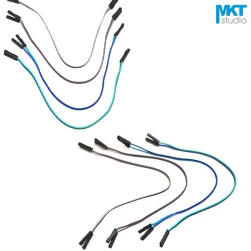 100Pcs 20cm 2P AWG26 2.54mm Pitch DuPont Wire Array With Double 1P-1P Housing Female to Female, Male to Female, Male to Male