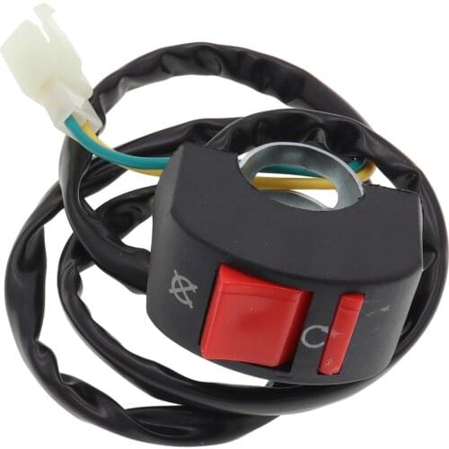 12V 7/8" Handlebar Kill Stop Switch Button for Motorcycle Motorbike ATV Bike