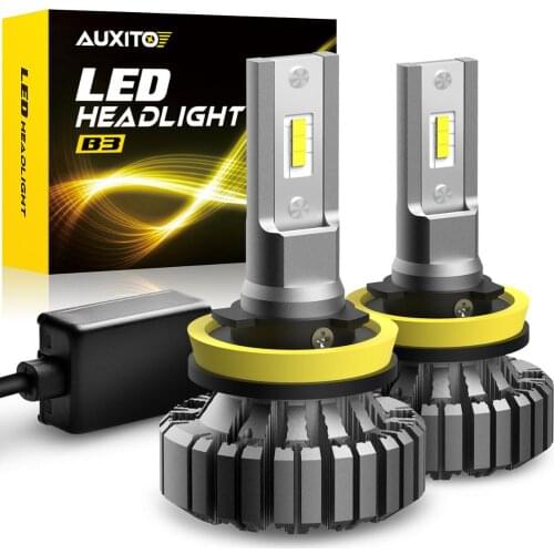 2x Fanless LED H11 H8 H9 9005 HB3 9006 HB4 Headlight with CSP Chip 6500K White Auto Headlamp Fog Light 10000LM Automobiles Bulb