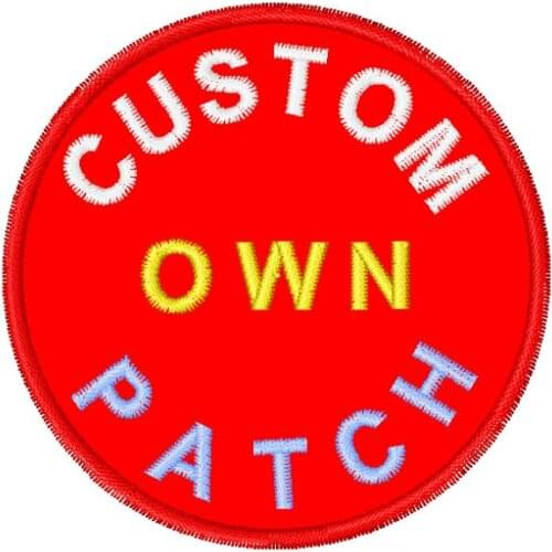 60MM X 60MM custom own patch for clothing iron on patch applique patches embroidered iron on patches