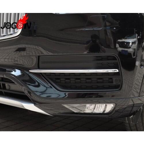 For Volvo XC90 2016 2017 2018 Accessories ABS Front Fog Light Lamp Eyelid Molding Cover Trim Car styling