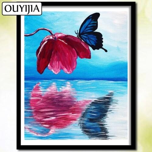 Flowers Bird Butterfly Animals 5D DIY Diamond Painting Full Square OUYIJIA Diamond Mosaic Embroidery Sale Picture Of Rhinestones