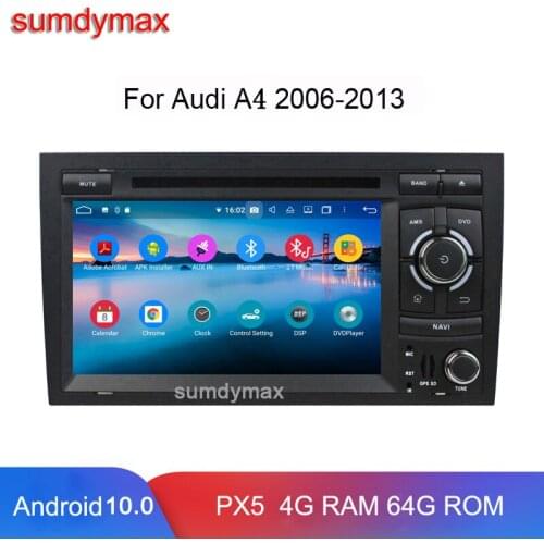 HD Screen 4G RAM 128G ROM Android 10 Car Radio Multimedia player for audi A4 S4 B6 b7 2002-2008 gps navigation audio stereo DSP