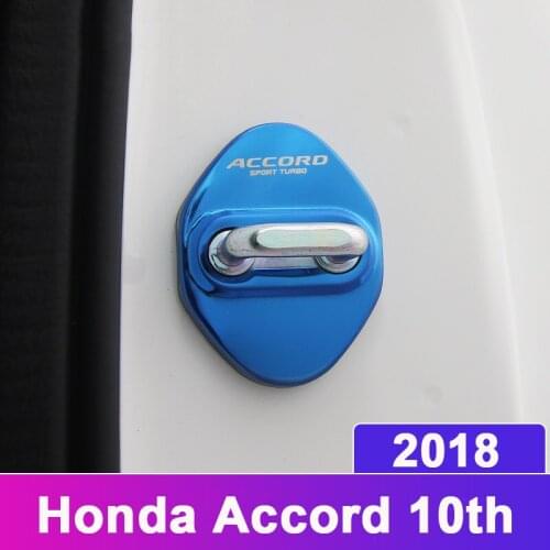 Car Door Lock Protection Cover Door Sticker Anti Rust Case Stainless Steel For Honda Accord 10th 2018 Accessories car-styling
