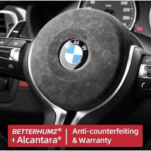 BETTERHUMZ For BMW F20 F21 F22 Interior Trim Alcantara Car Steering Wheel Airbag Stickers F30 F32 F34 F36 F01 X1 Car Accessories