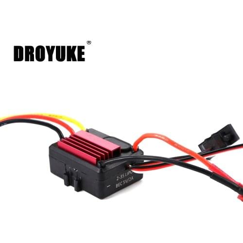 Droyuke Delicate Design Multi-function ESC Electric Speed Controller Brushless 35A Motor for 1/18 1/16 RC car Motor Accessories