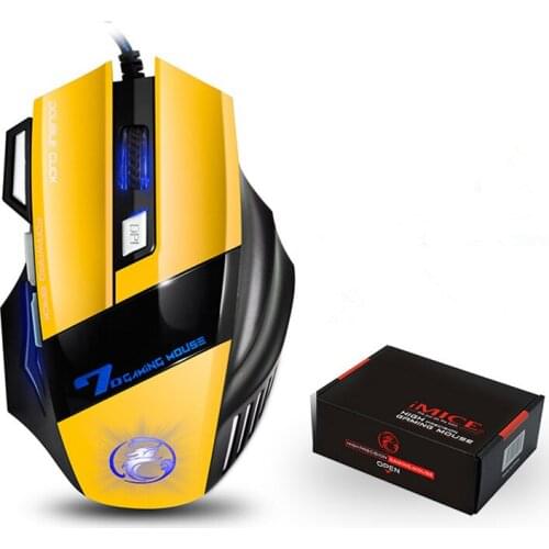 Ergonomic Wired Gaming Mouse 7 Button RGB LED USB Computer Gamer Mice With Backlight For PC Laptop Home Office High Quality New