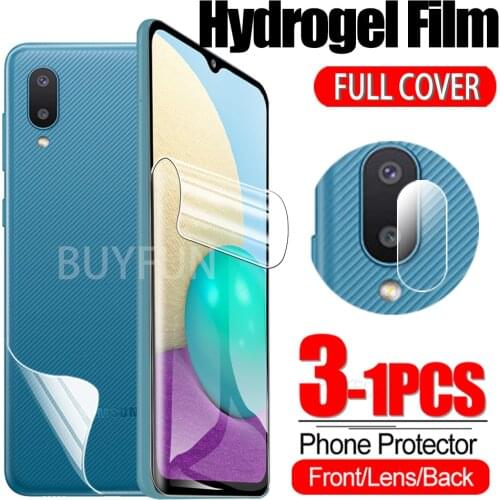 Hydrogel Film For Samsung A02 Camera/Back/Front Protective Films For Galaxy A 02 SM-A022 On samsun a02 Full Cover film Not Glass