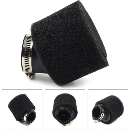 Angled Black Foam Motorcycle Air Filter 42MM For ATV Quad Go Kart CRF XR Pit Dirt Bikes