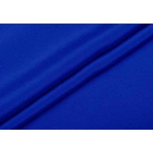 Howmay 100% pure silk fabric crepe de chine 30m/m 45" 130gsm 114cm CDC sapphire blue 14# for sewing dress or DIY handmade