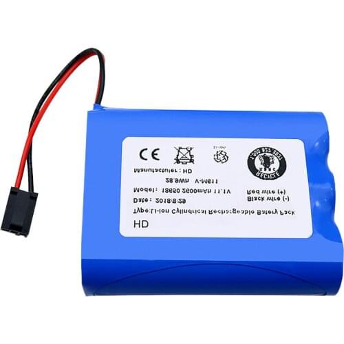 Li-Ion battery 11.1v 2600mah li-ion rechargeble battery for PUPPYOO V-M611A V-M611 M611 robot vacuum cleaner mopping robot