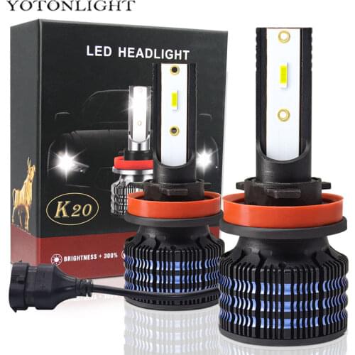 2 Pcs Mini Light Bulbs H7 Lamps H4 H1 H11 Led Headlight H8 9005 Led Hb4 Hb3 9006 H3 12v Led Headlight Fog 60w 10000Lm 6000k